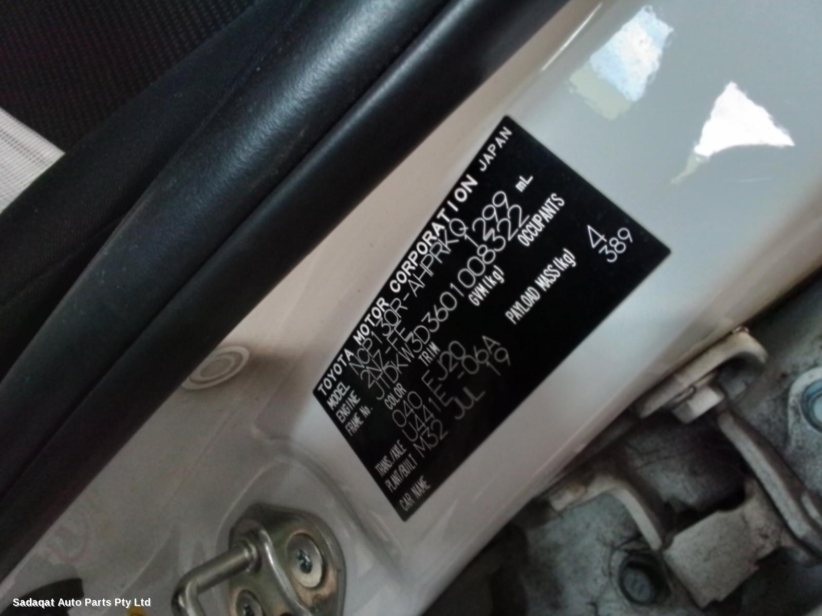 Toyota Yaris Left Taillight