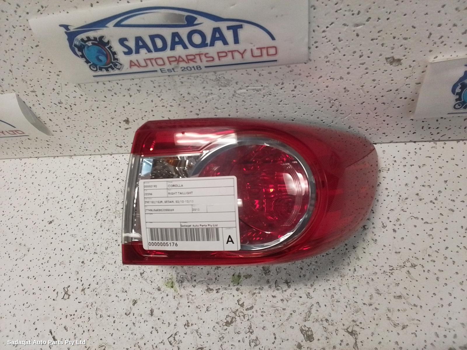 Toyota Corolla Right Taillight