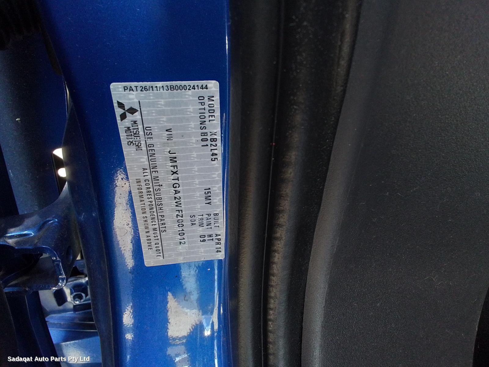 Mitsubishi Asx R/bar Bracket/reinfo