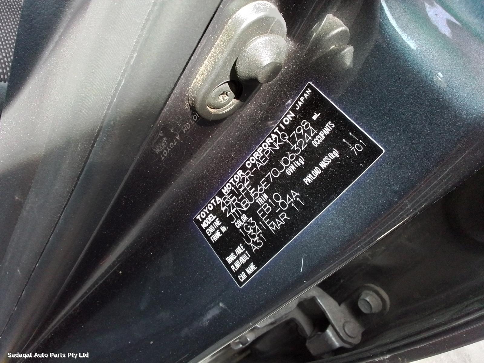 Toyota Corolla Right Taillight