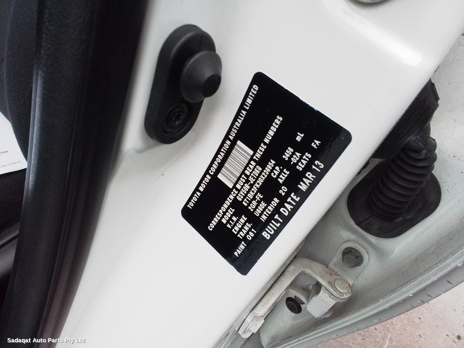 Toyota Aurion Complete Rear Suspen