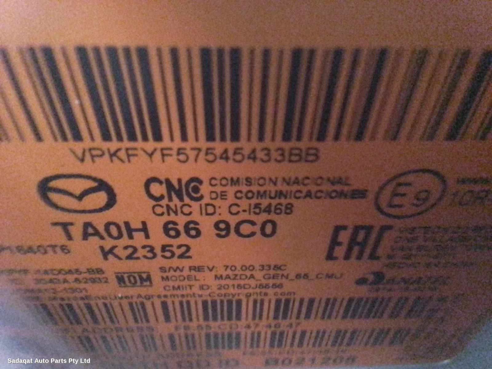 Mazda Cx8 Radio/cd/dvd/sat/tv