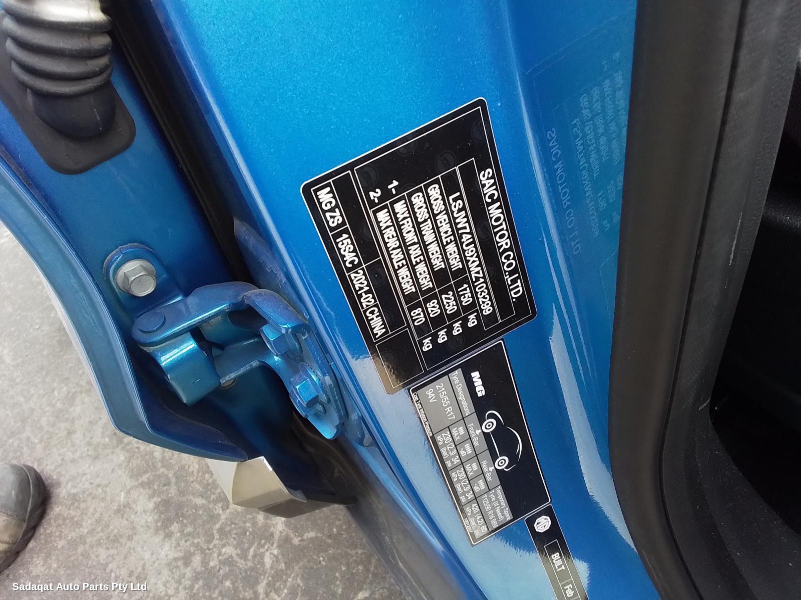 Mg Zs Left Front Door