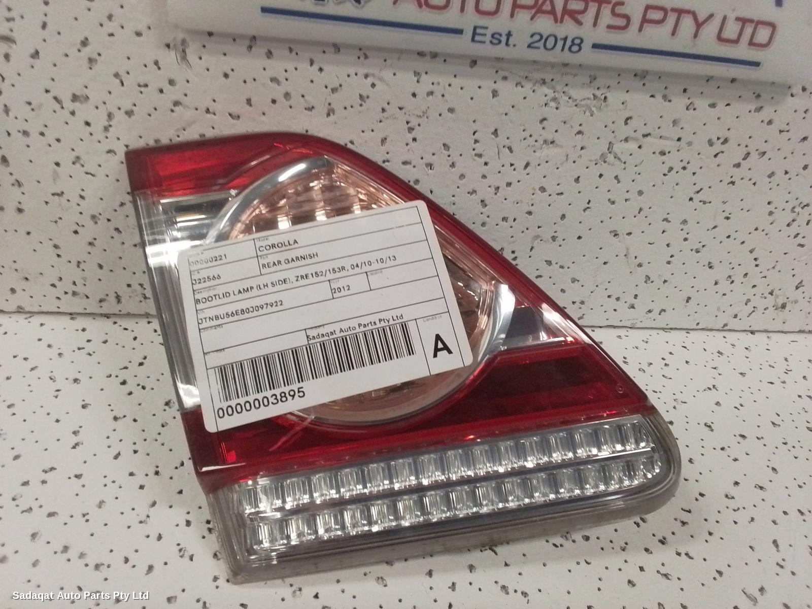 Toyota Corolla Rear Garnish