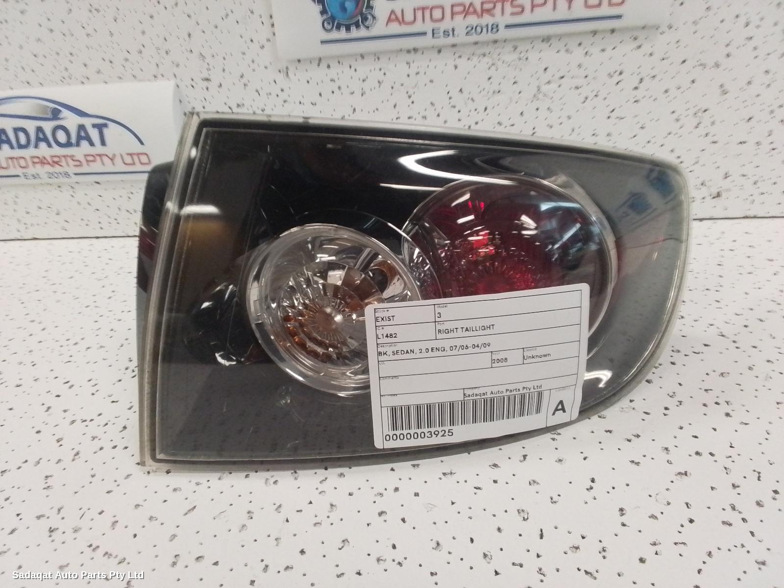 Mazda 3 Right Taillight