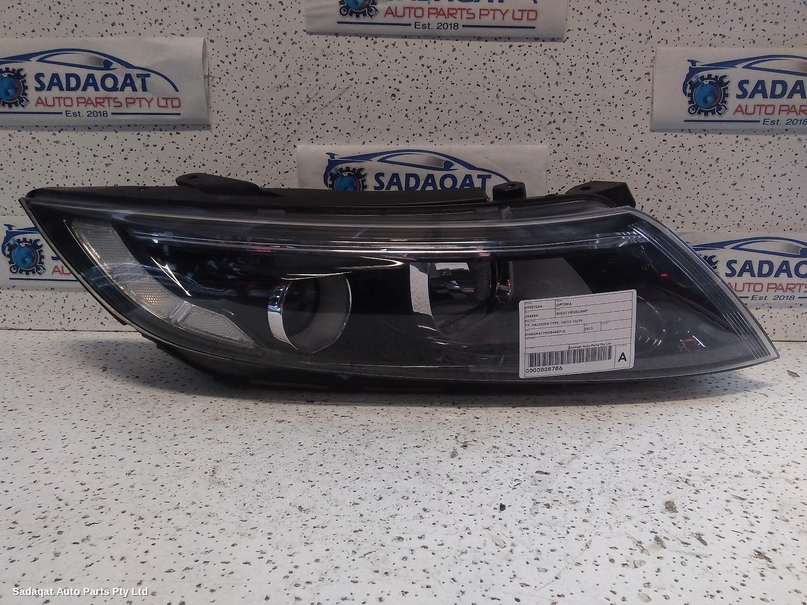 Kia Optima Right Headlamp