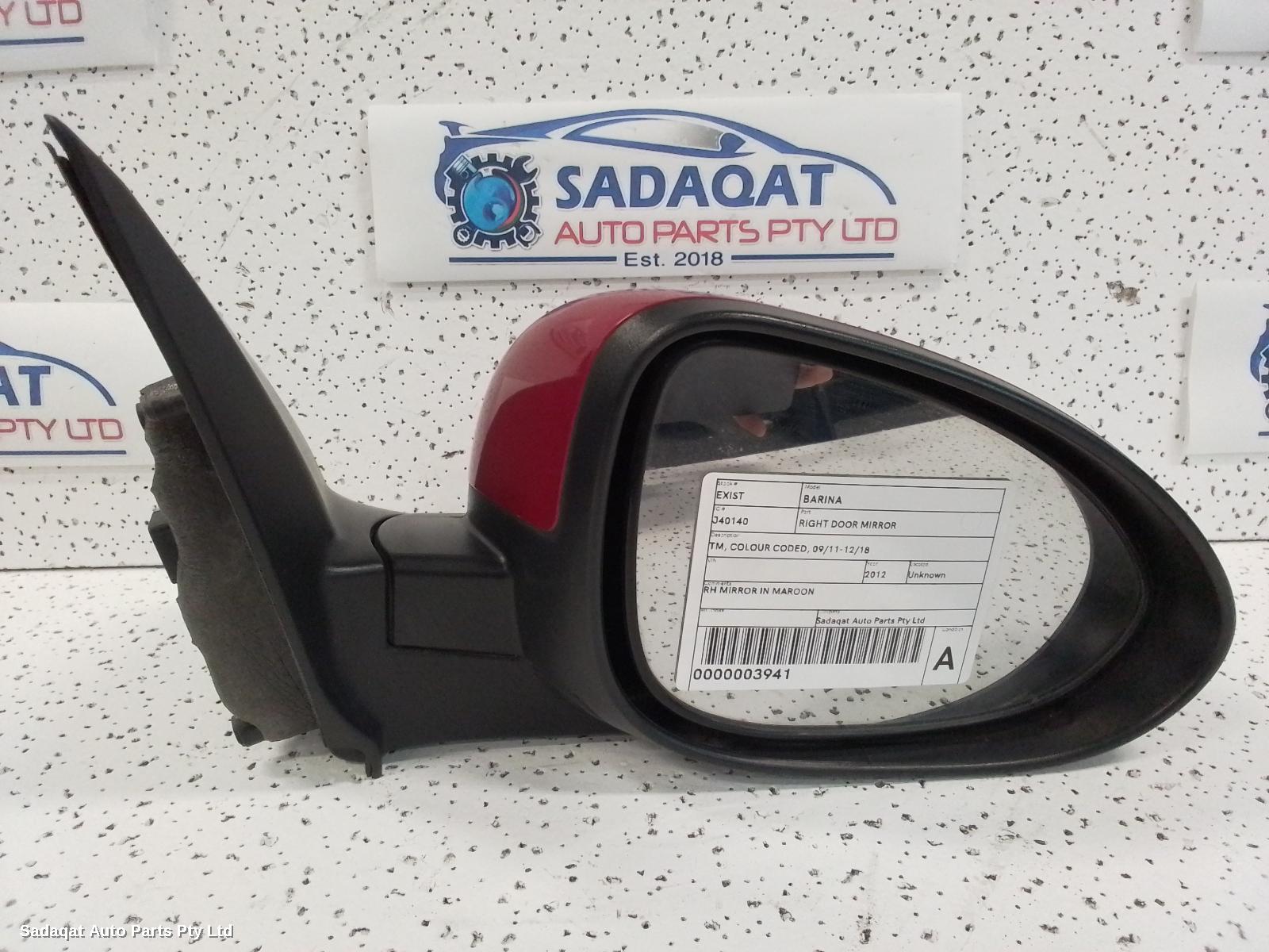 Holden Barina Right Door Mirror