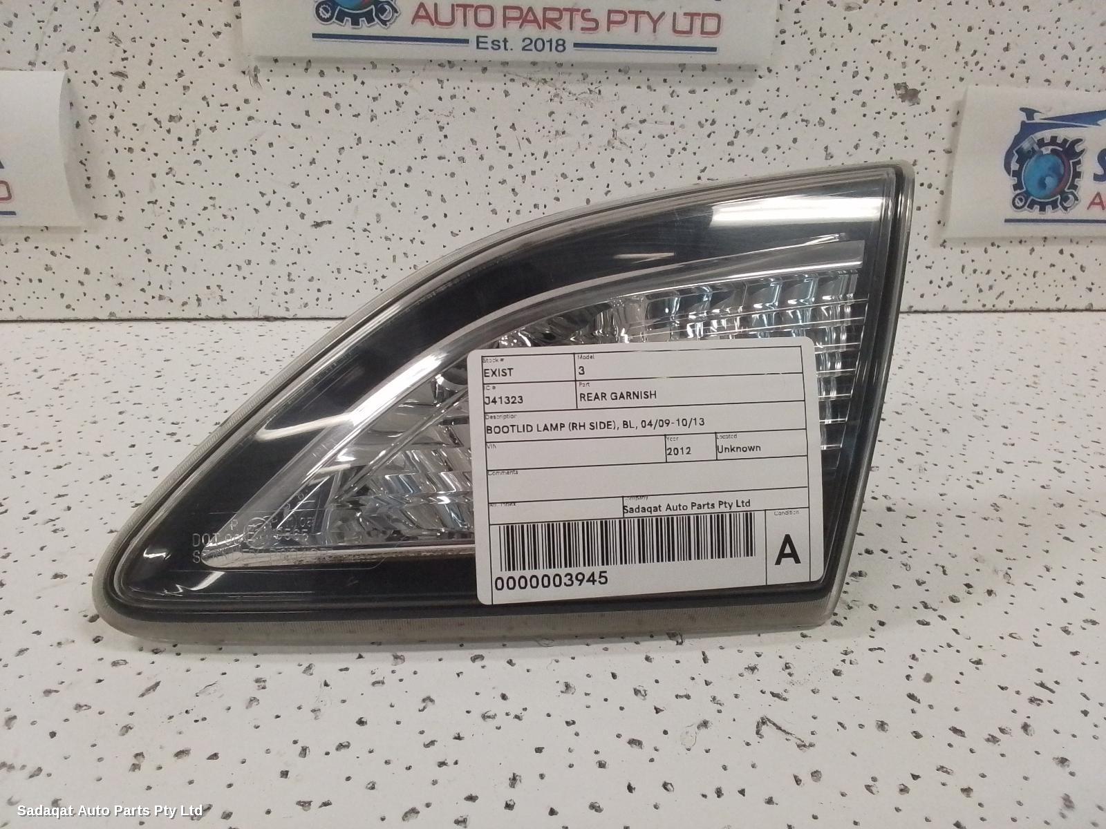 Mazda 3 Rear Garnish