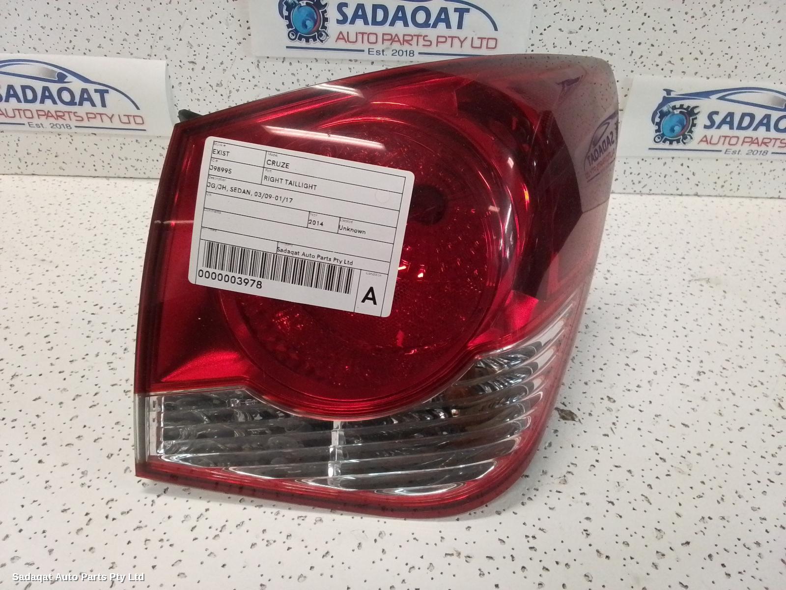 Holden Cruze Right Taillight