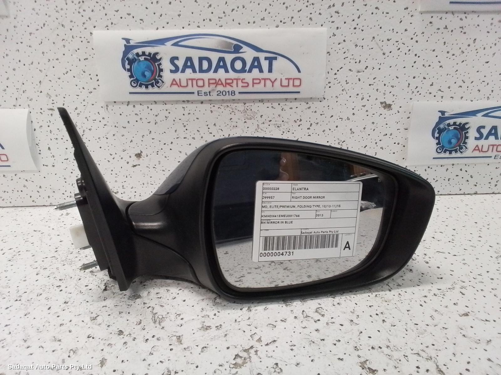 Hyundai Elantra Right Door Mirror