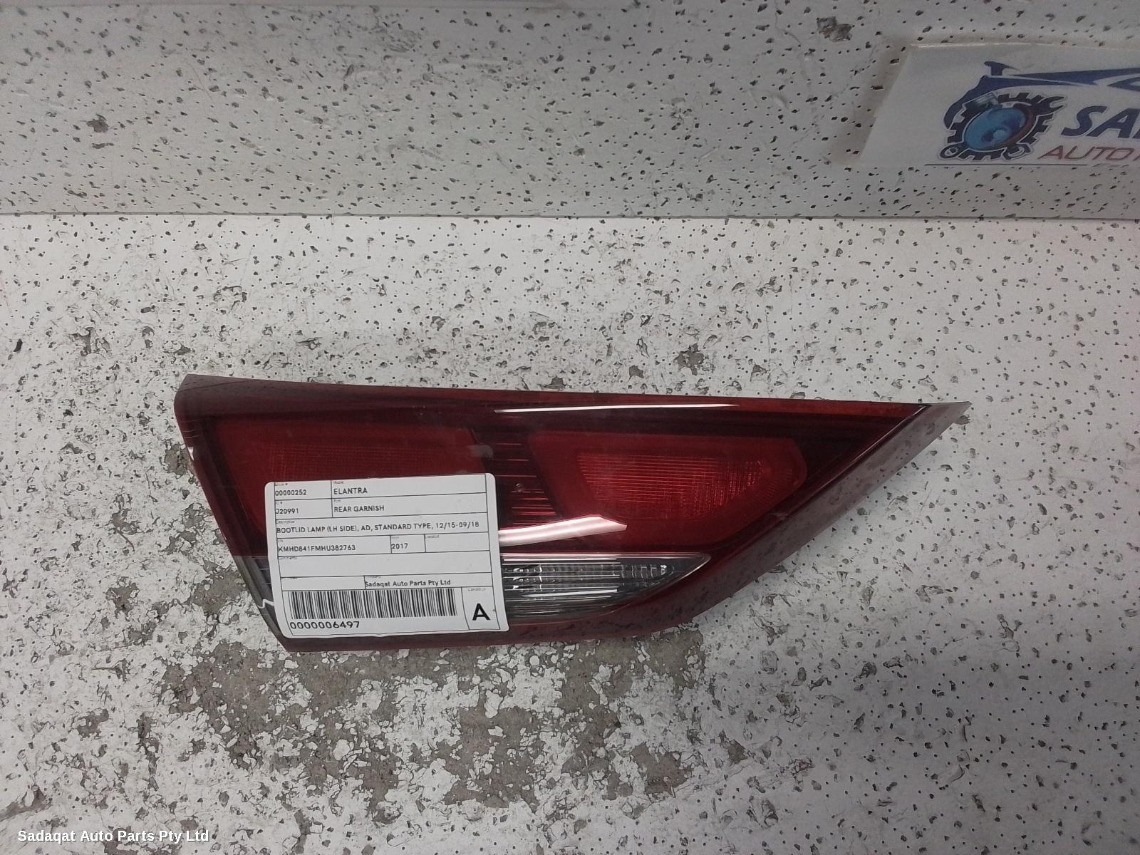 Hyundai Elantra Rear Garnish