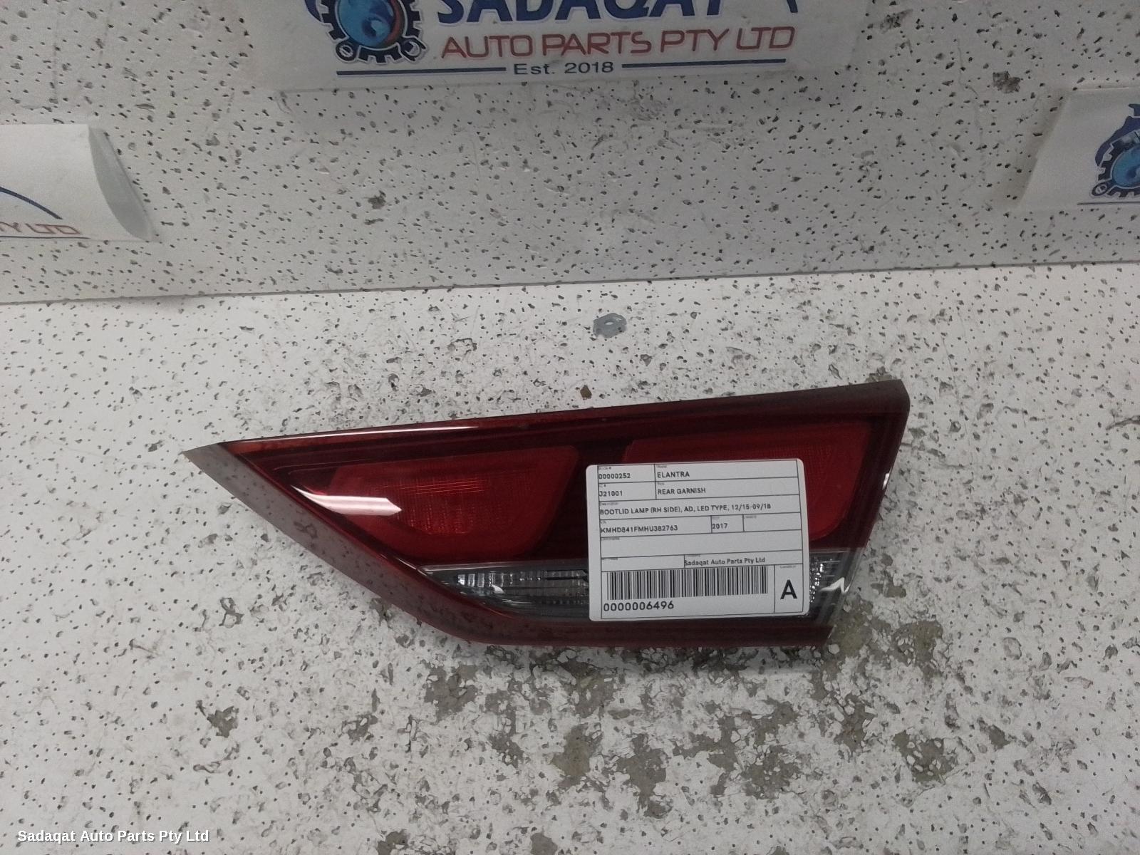 Hyundai Elantra Rear Garnish