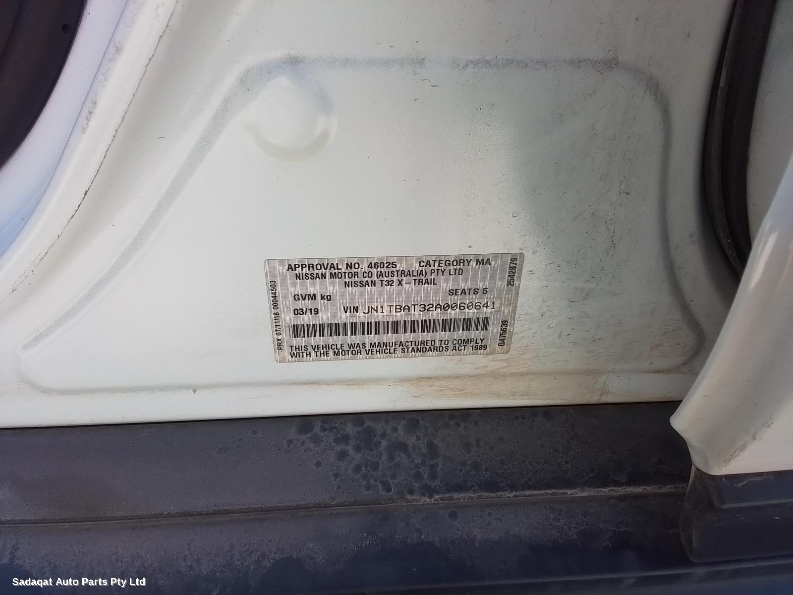 Nissan Xtrail Right Front Door