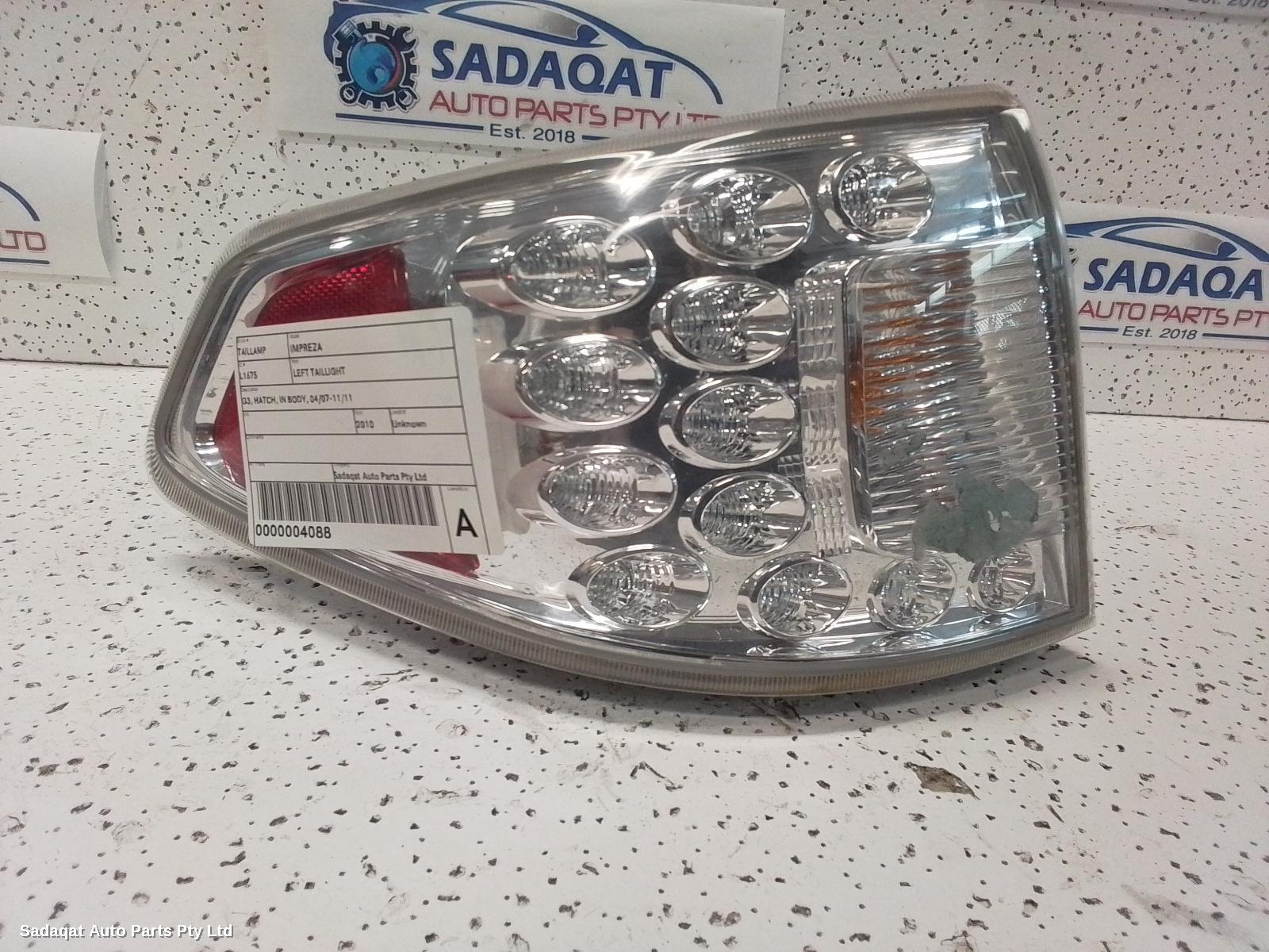 Subaru Impreza Left Taillight