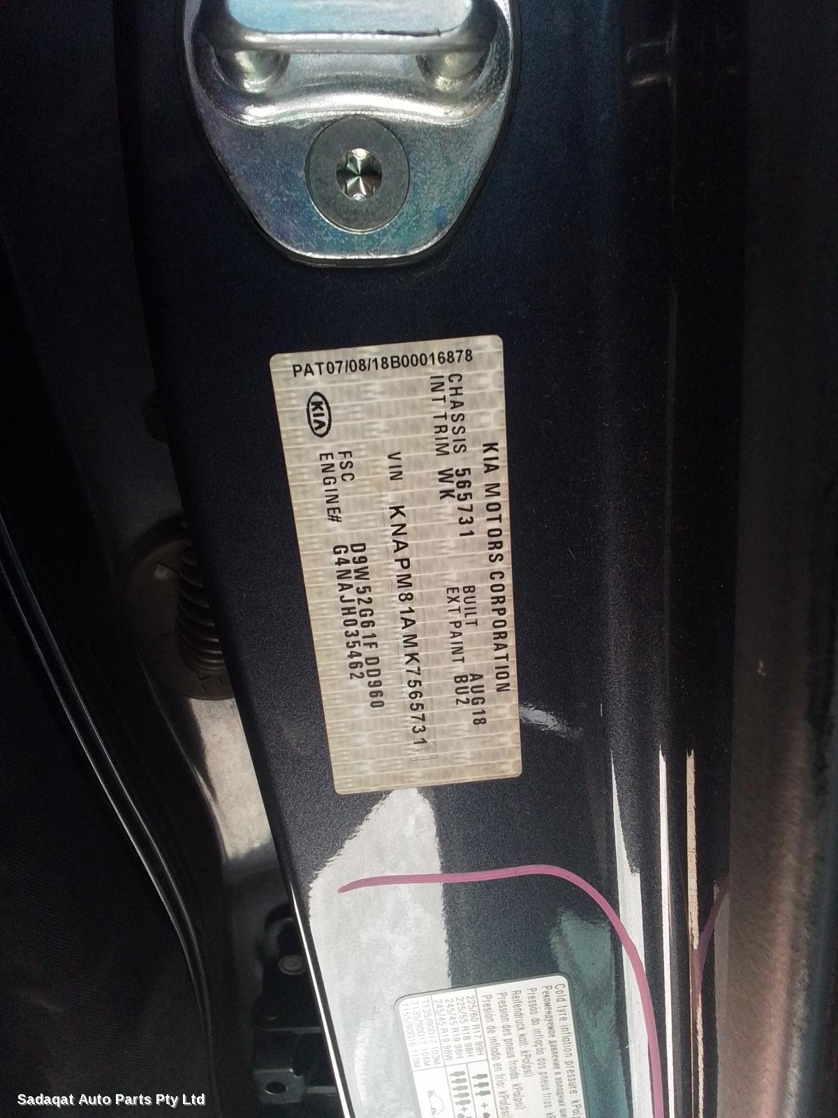 Kia Sportage Bootlid/tailgate