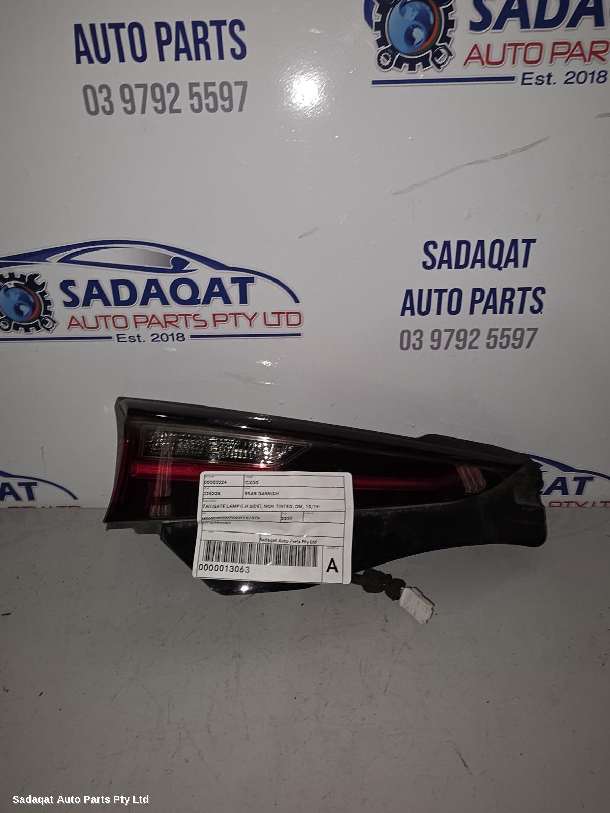 Mazda Cx30 Rear Garnish