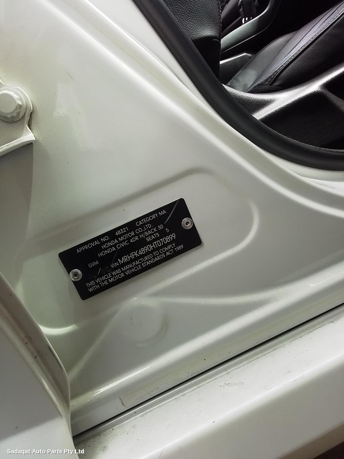 Honda Civic R/bar Bracket/reinfo