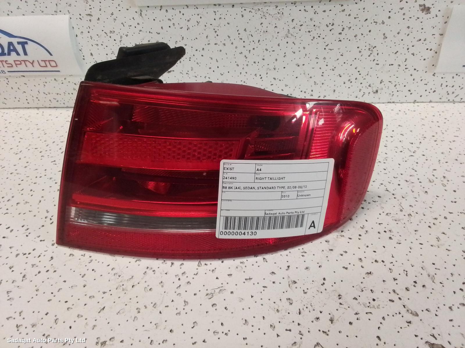 Audi A4 Right Taillight