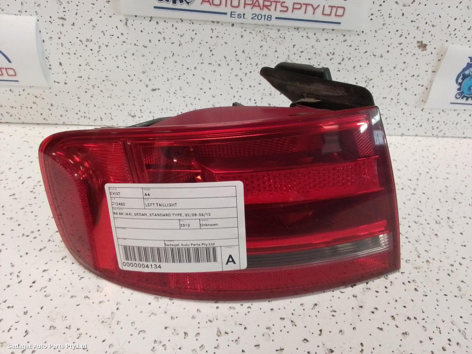 Audi A4 Left Taillight