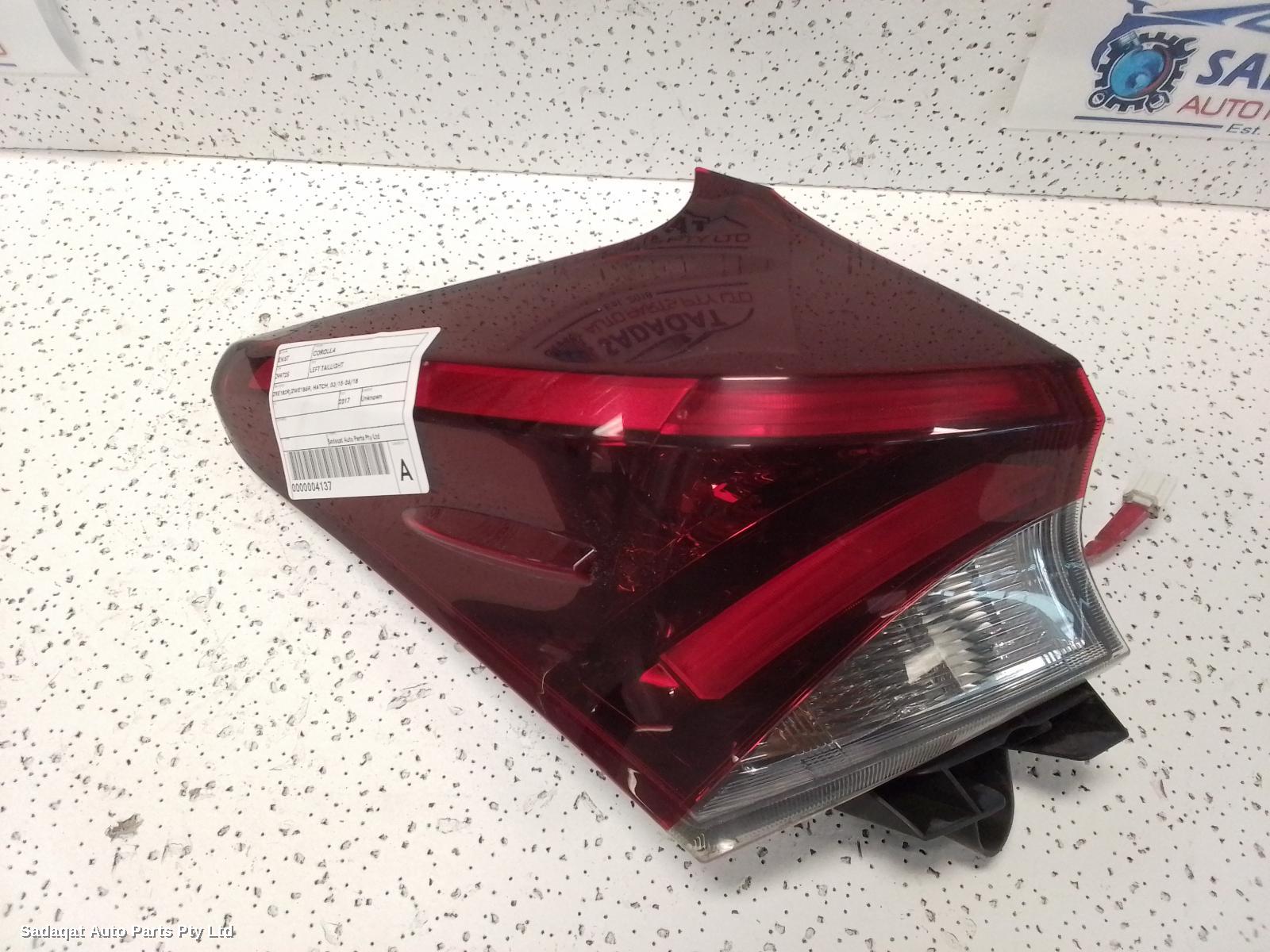Toyota Corolla Left Taillight