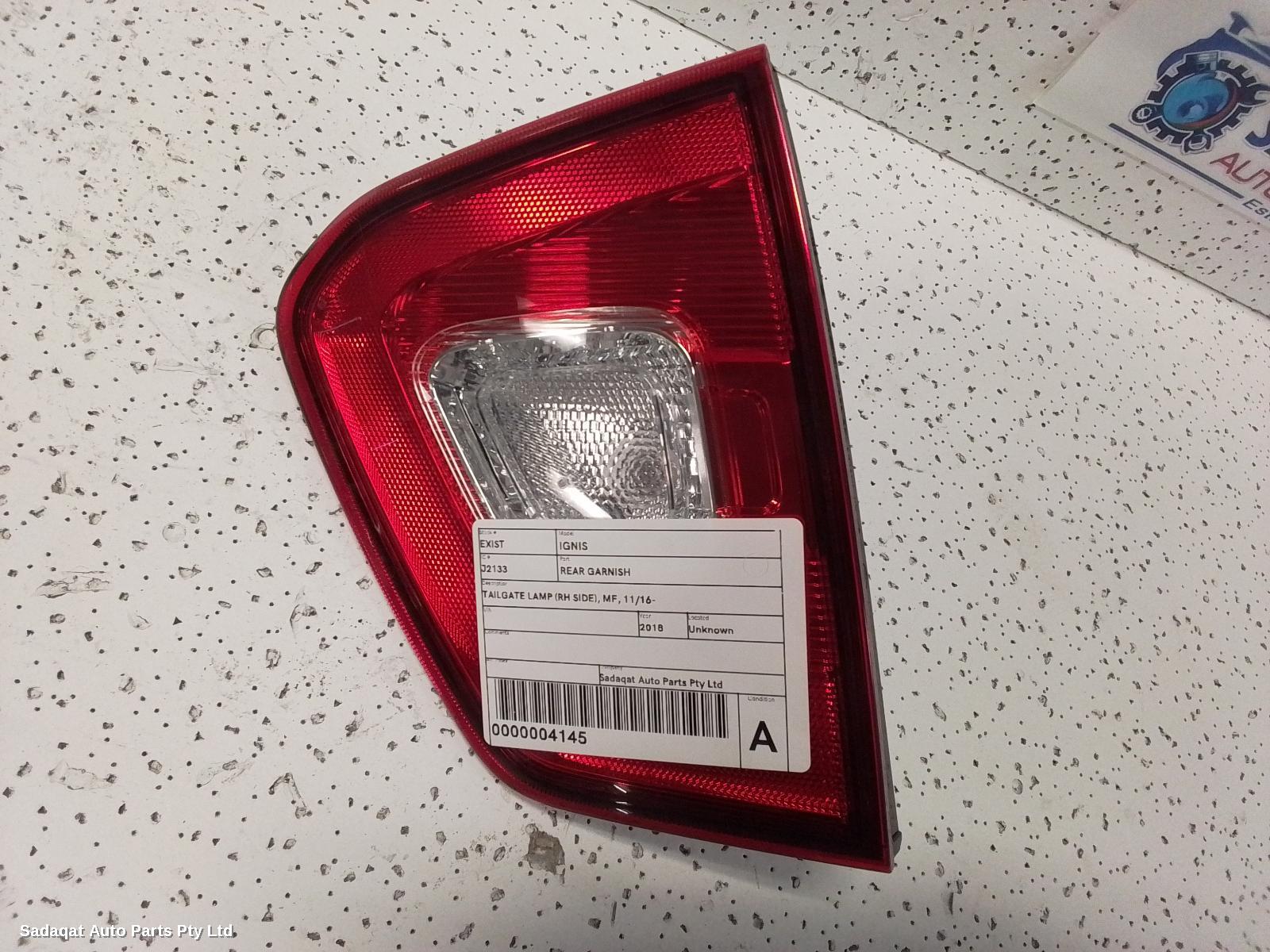 Suzuki Ignis Rear Garnish