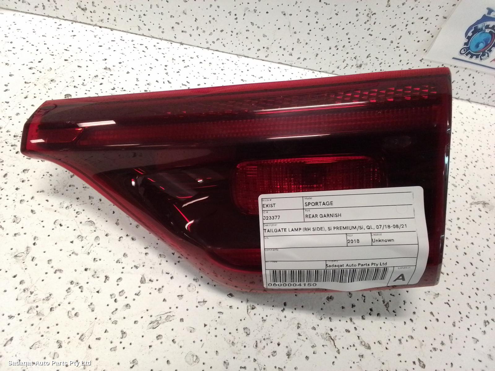 Kia Sportage Rear Garnish