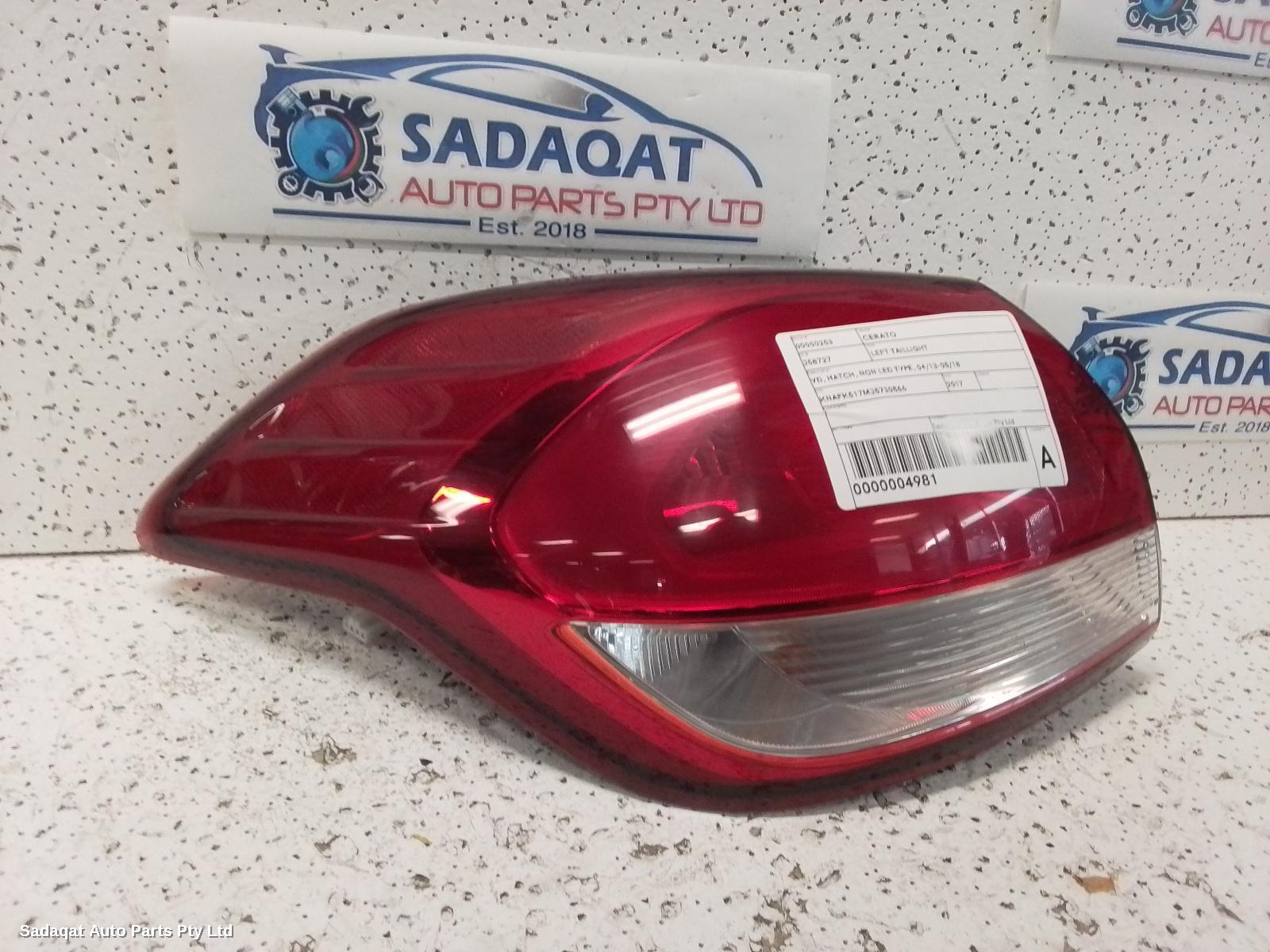 Kia Cerato Left Taillight