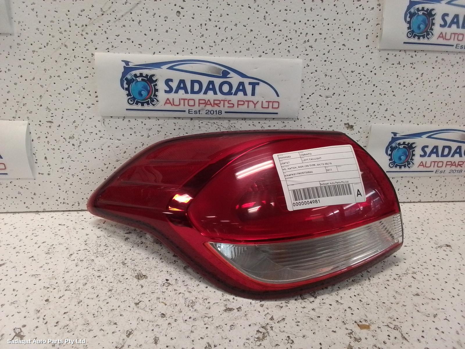 Kia Cerato Left Taillight