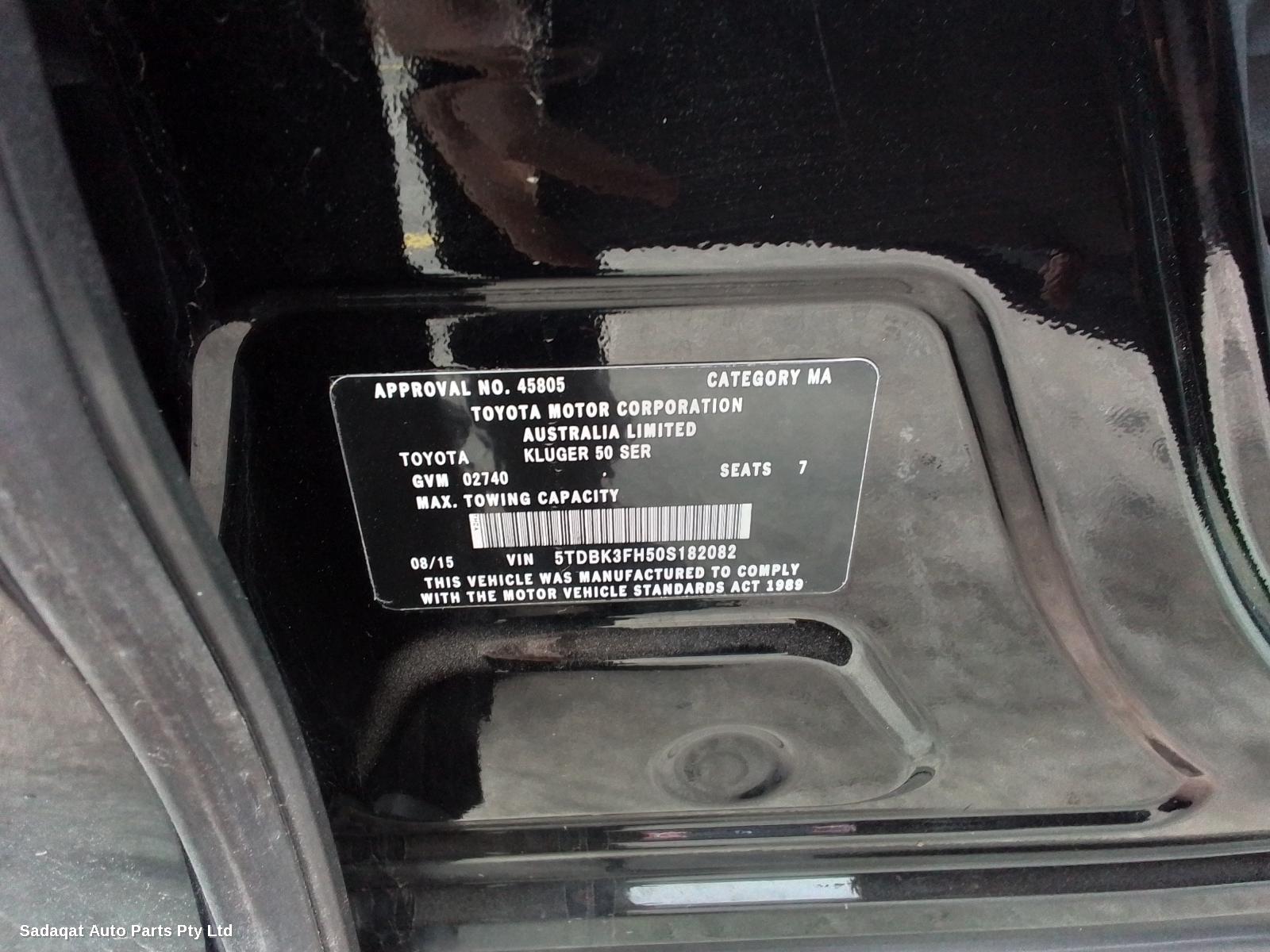 Toyota Kluger Right Door Mirror