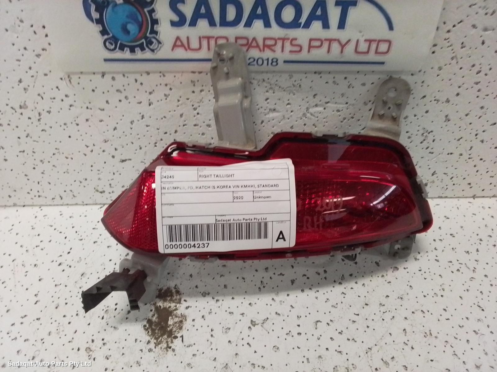 Hyundai I30 Right Taillight