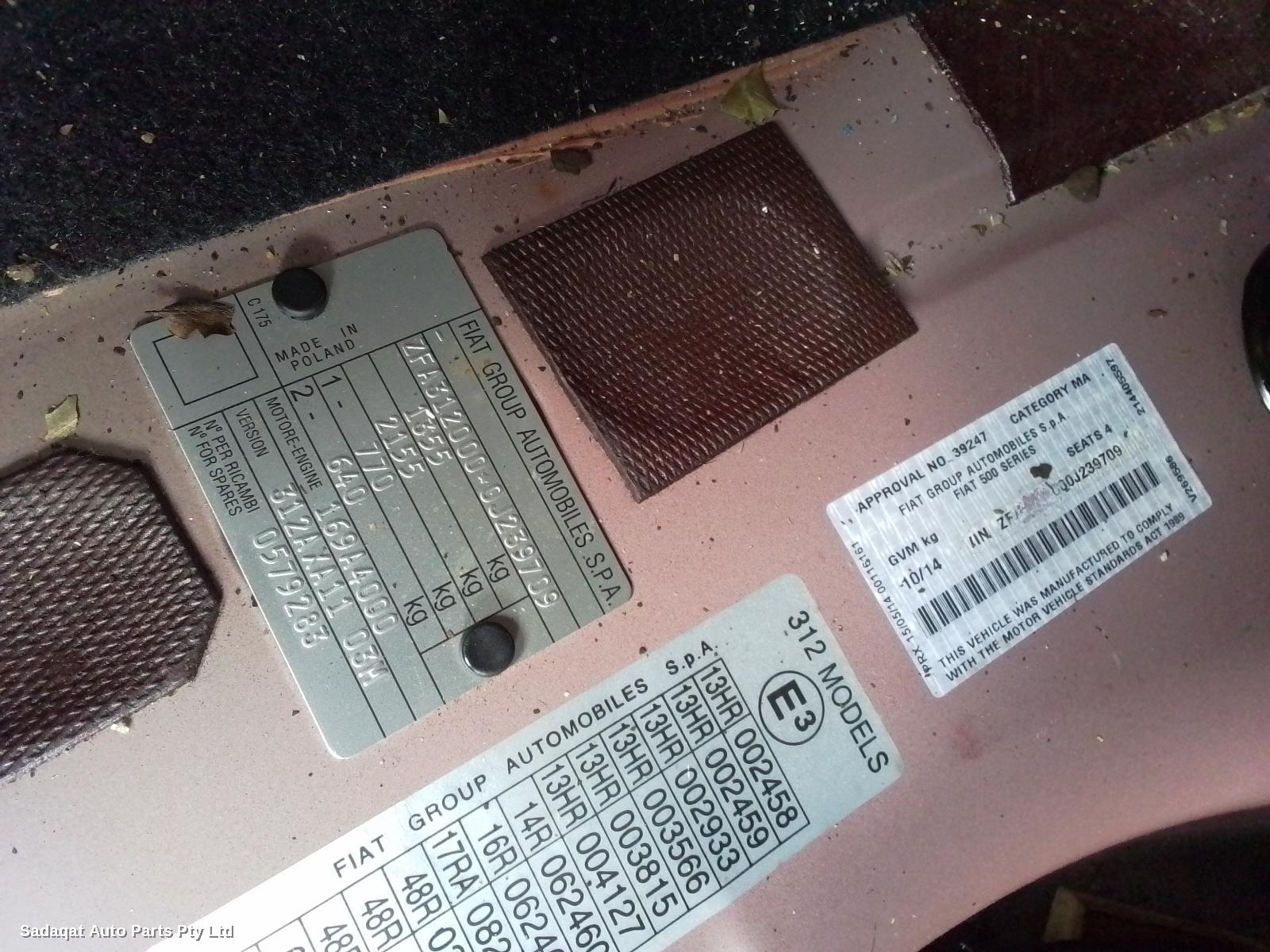 Fiat 500 Left Taillight