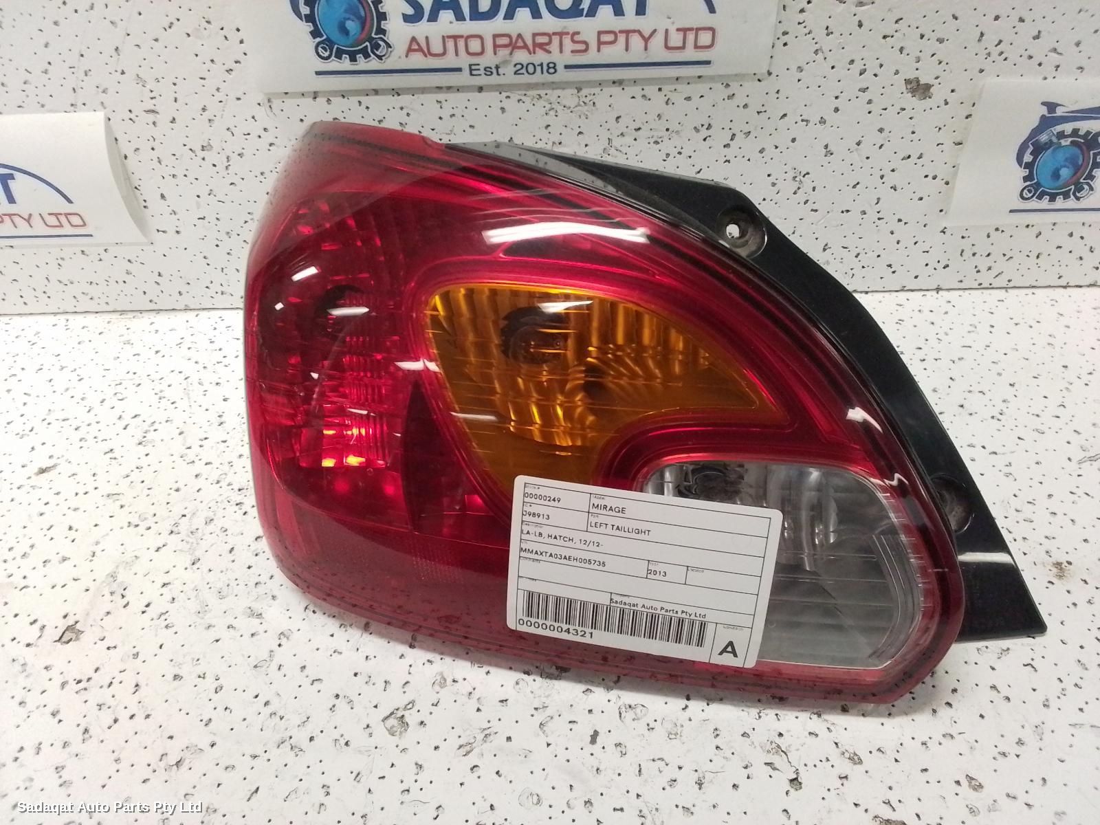 Mitsubishi Mirage Left Taillight
