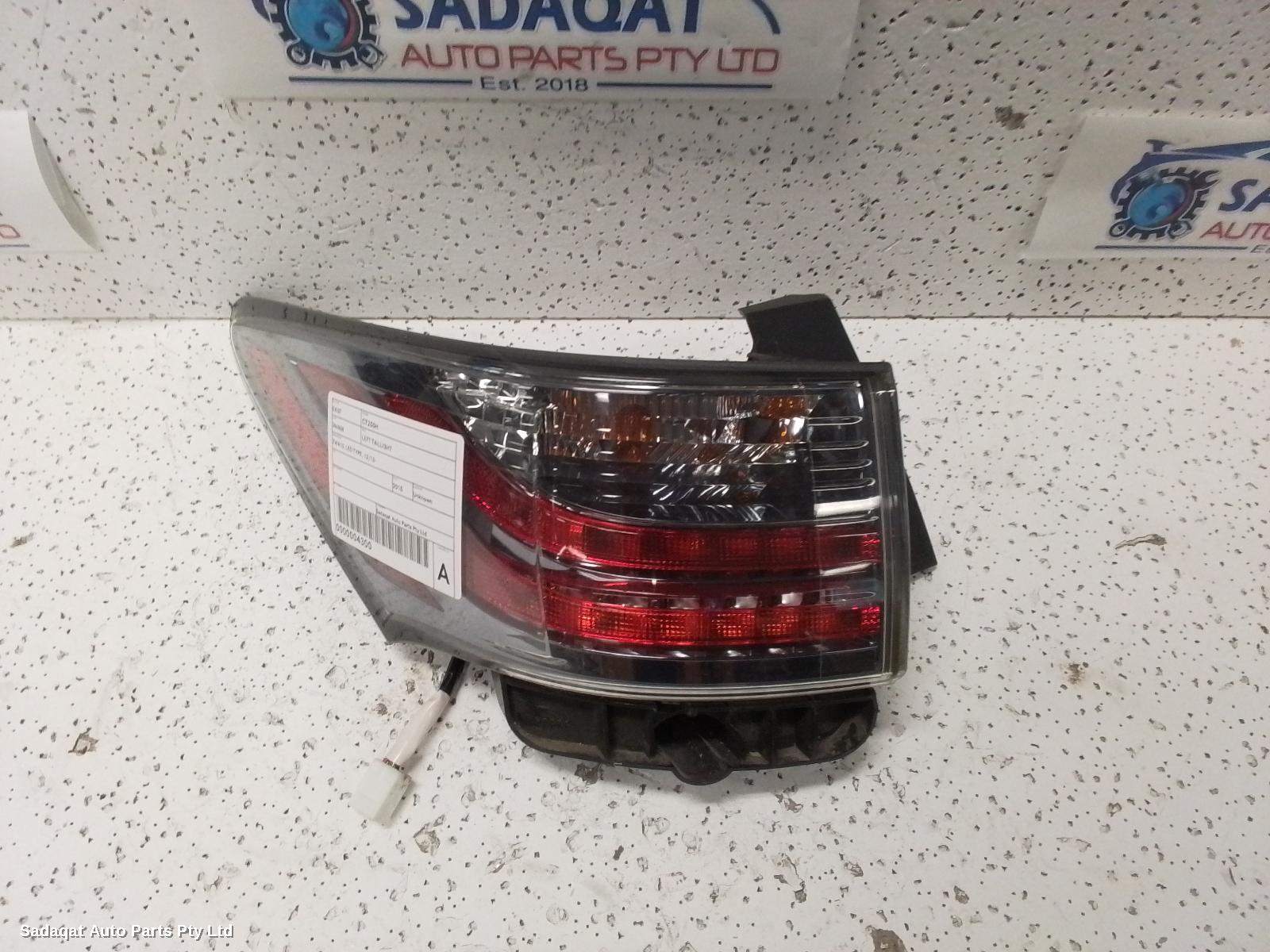 Lexus Ct200h Left Taillight