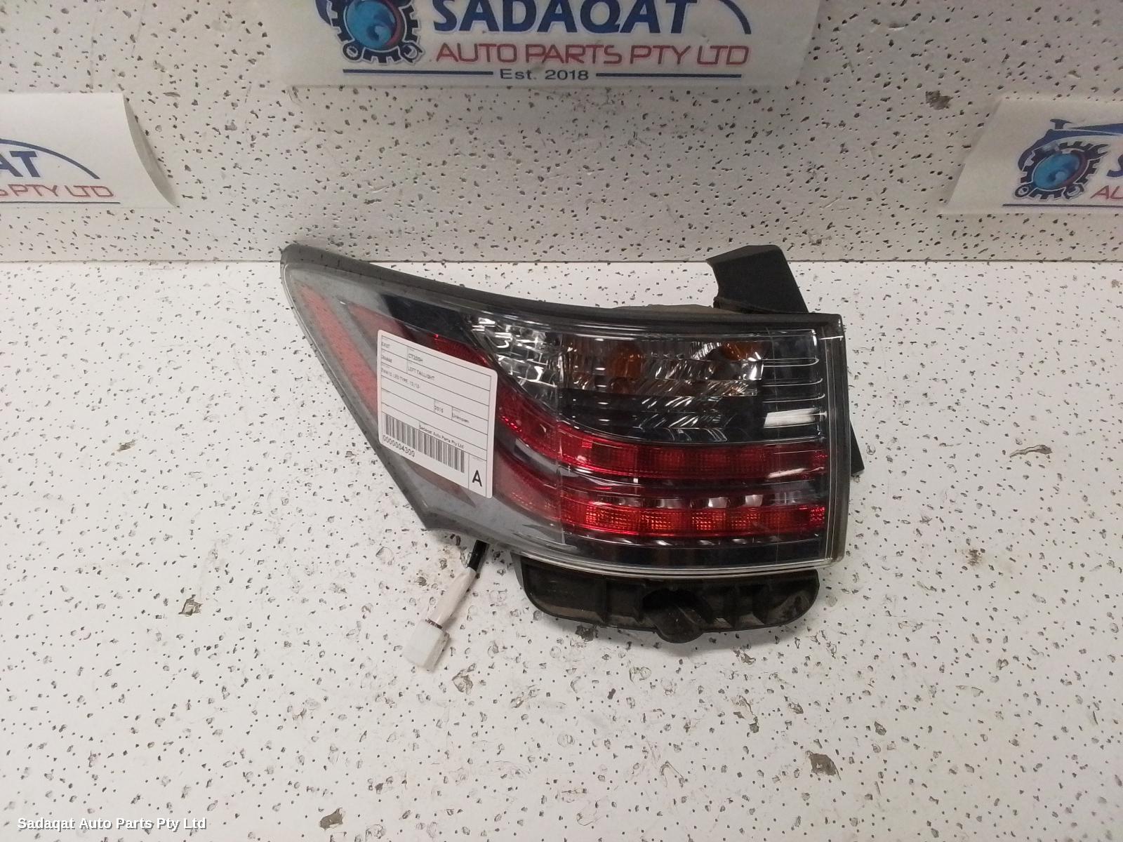 Lexus Ct200h Left Taillight