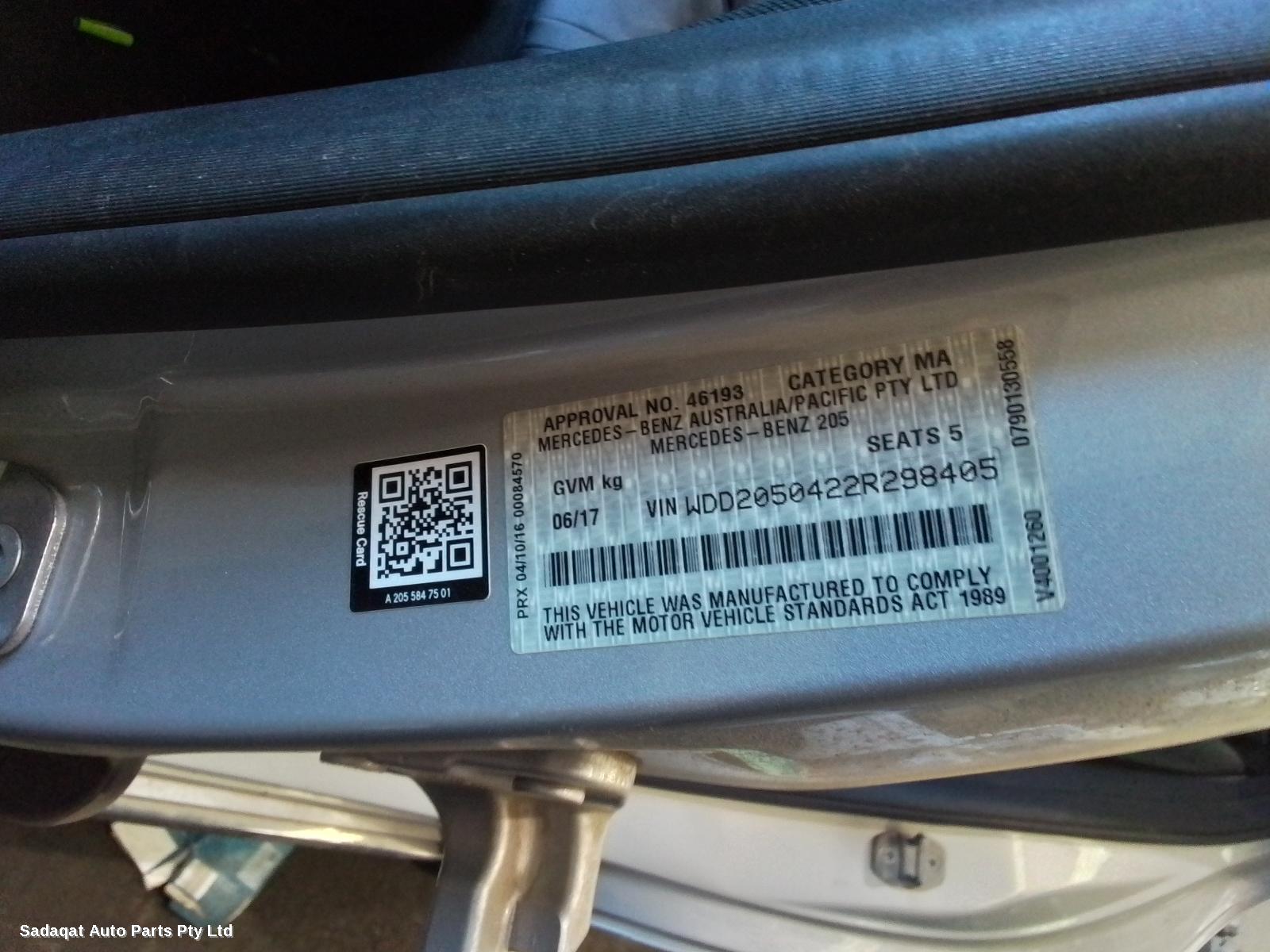 Mercedes C Class Bootlid/tailgate