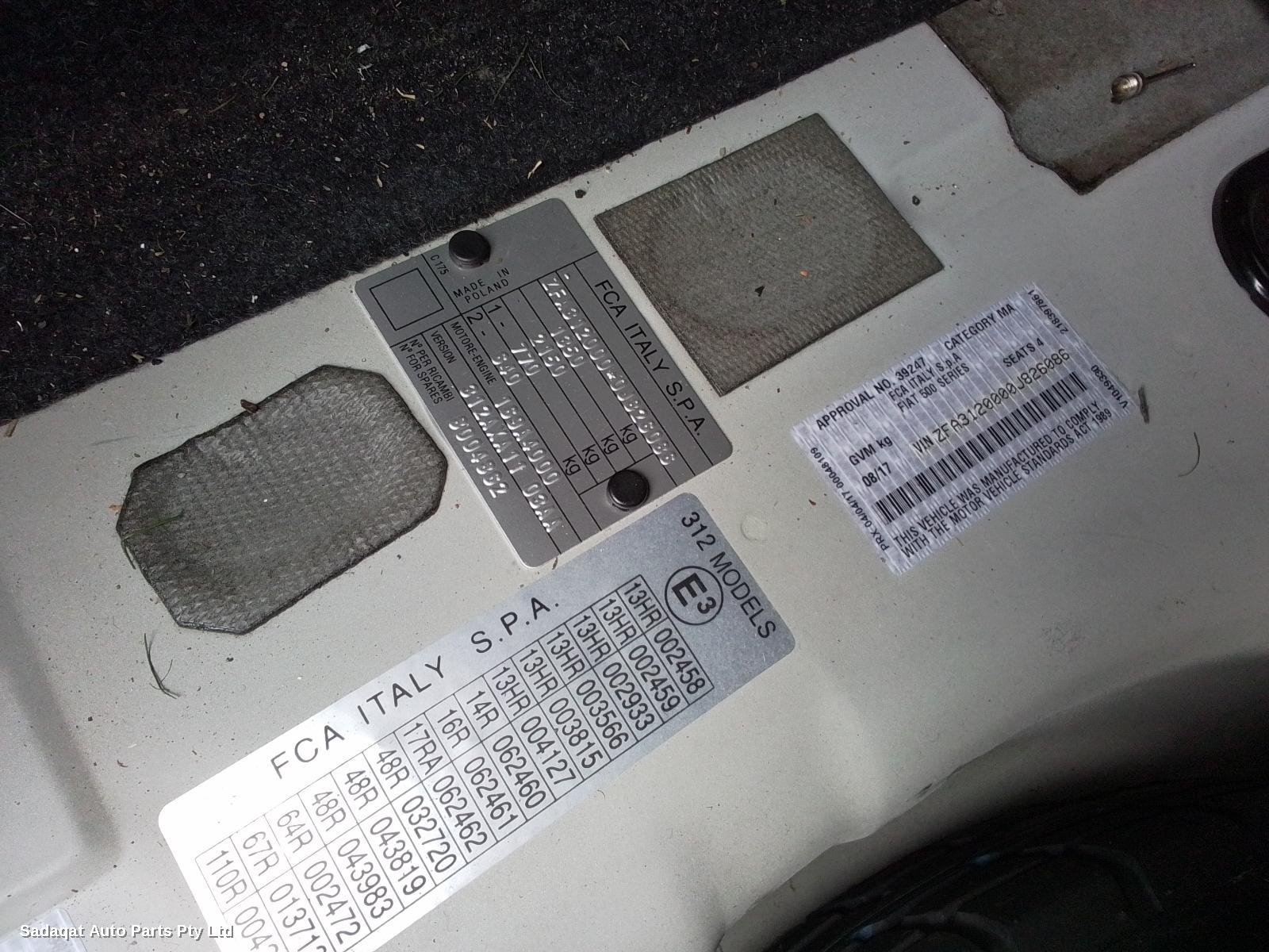 Fiat 500 Left Front Door