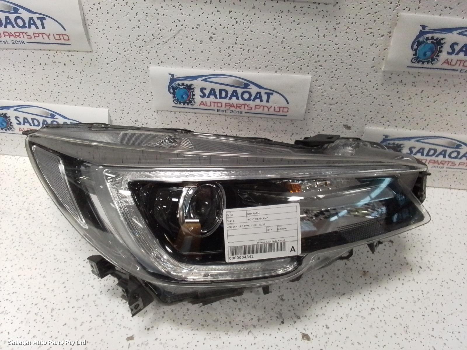 Subaru Outback Right Headlamp