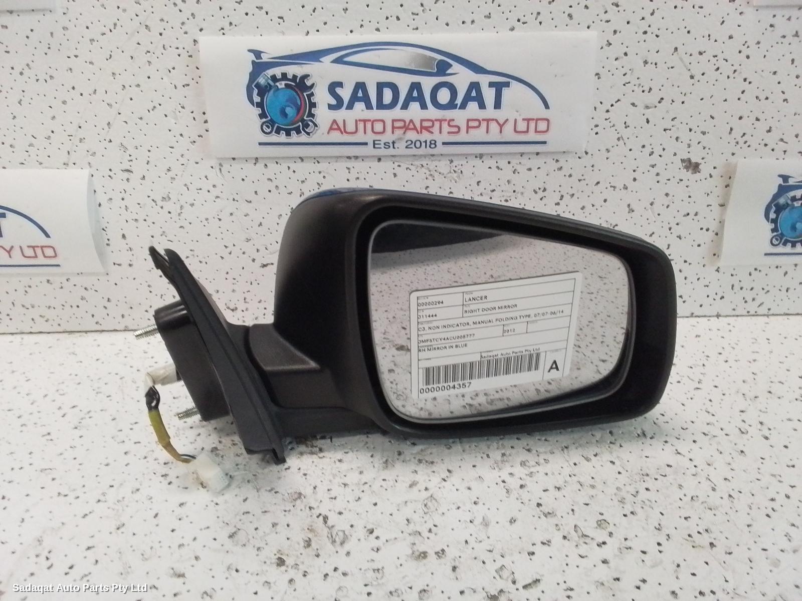 Mitsubishi Lancer Right Door Mirror
