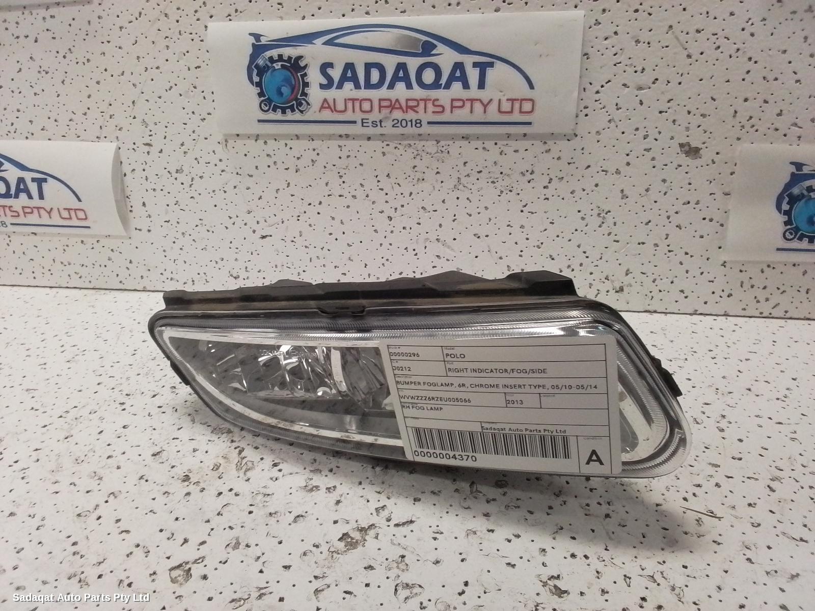 Volkswagen Polo Right Indicator/fog/side