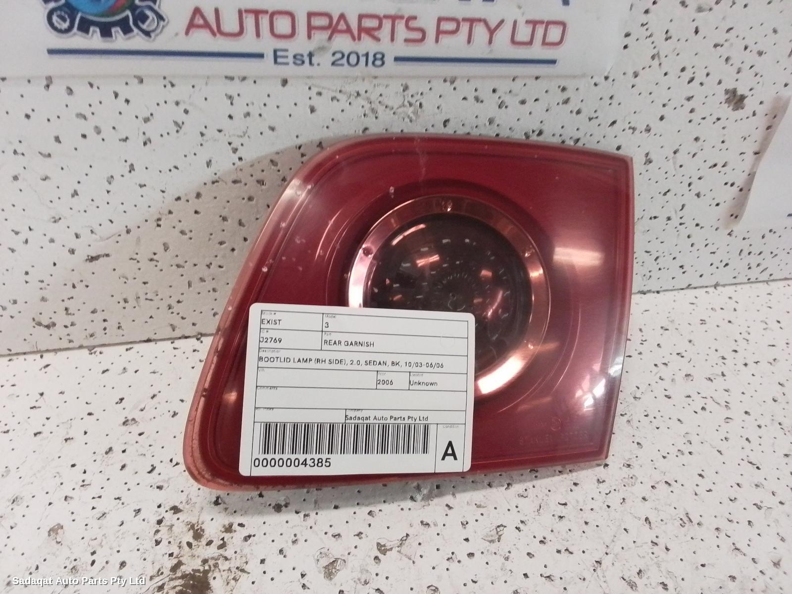 Mazda 3 Rear Garnish