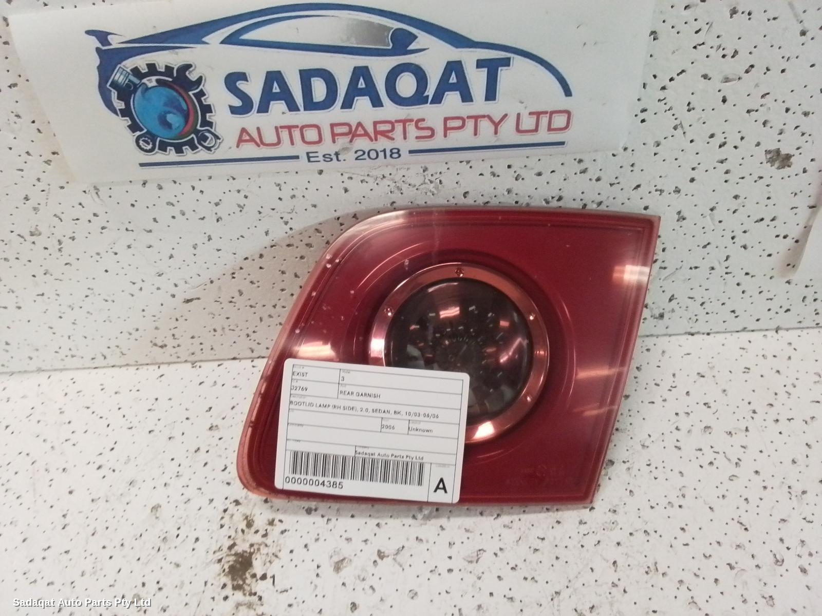 Mazda 3 Rear Garnish