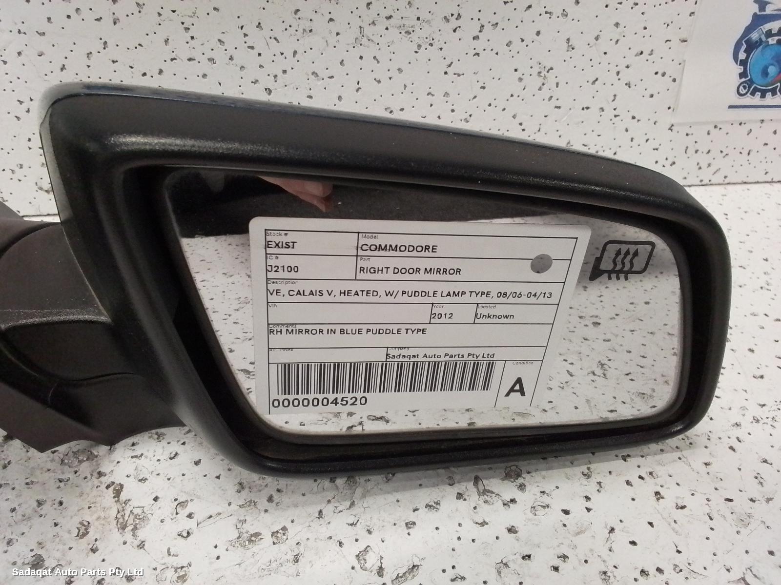 Holden Commodore Right Door Mirror