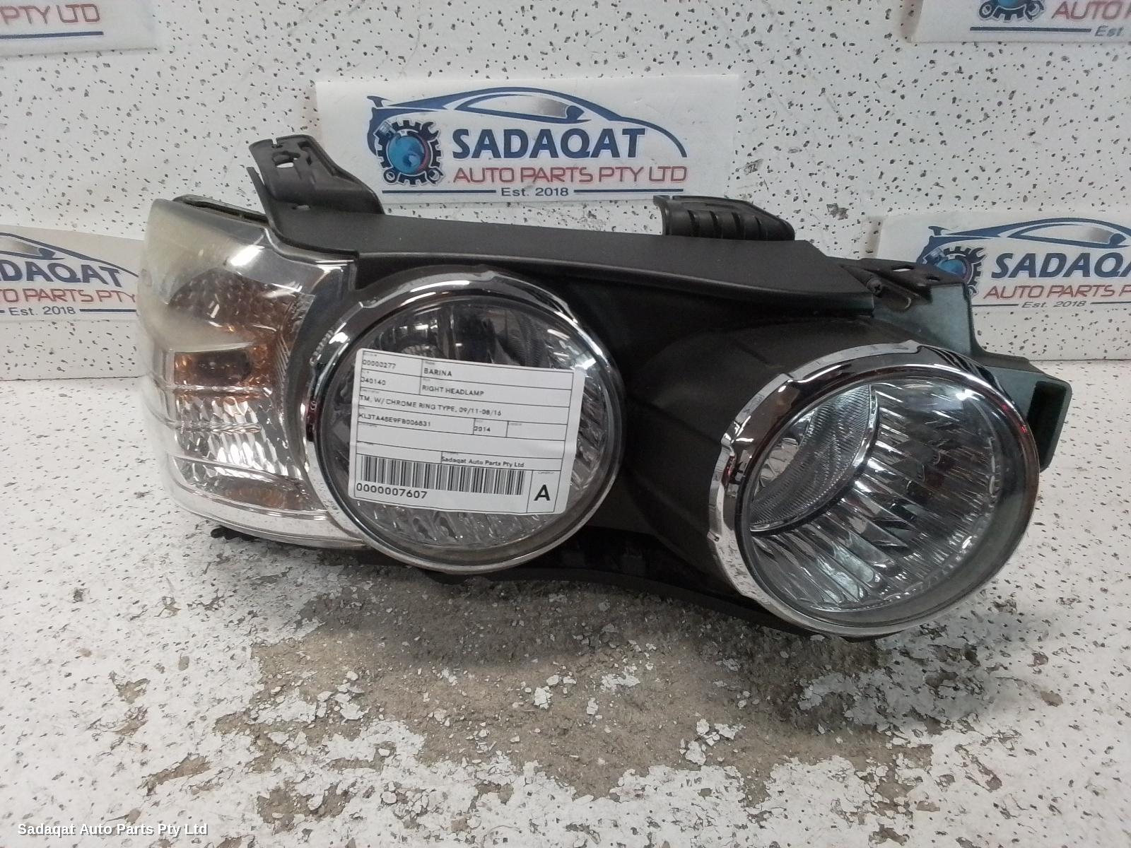 Holden Barina Right Headlamp