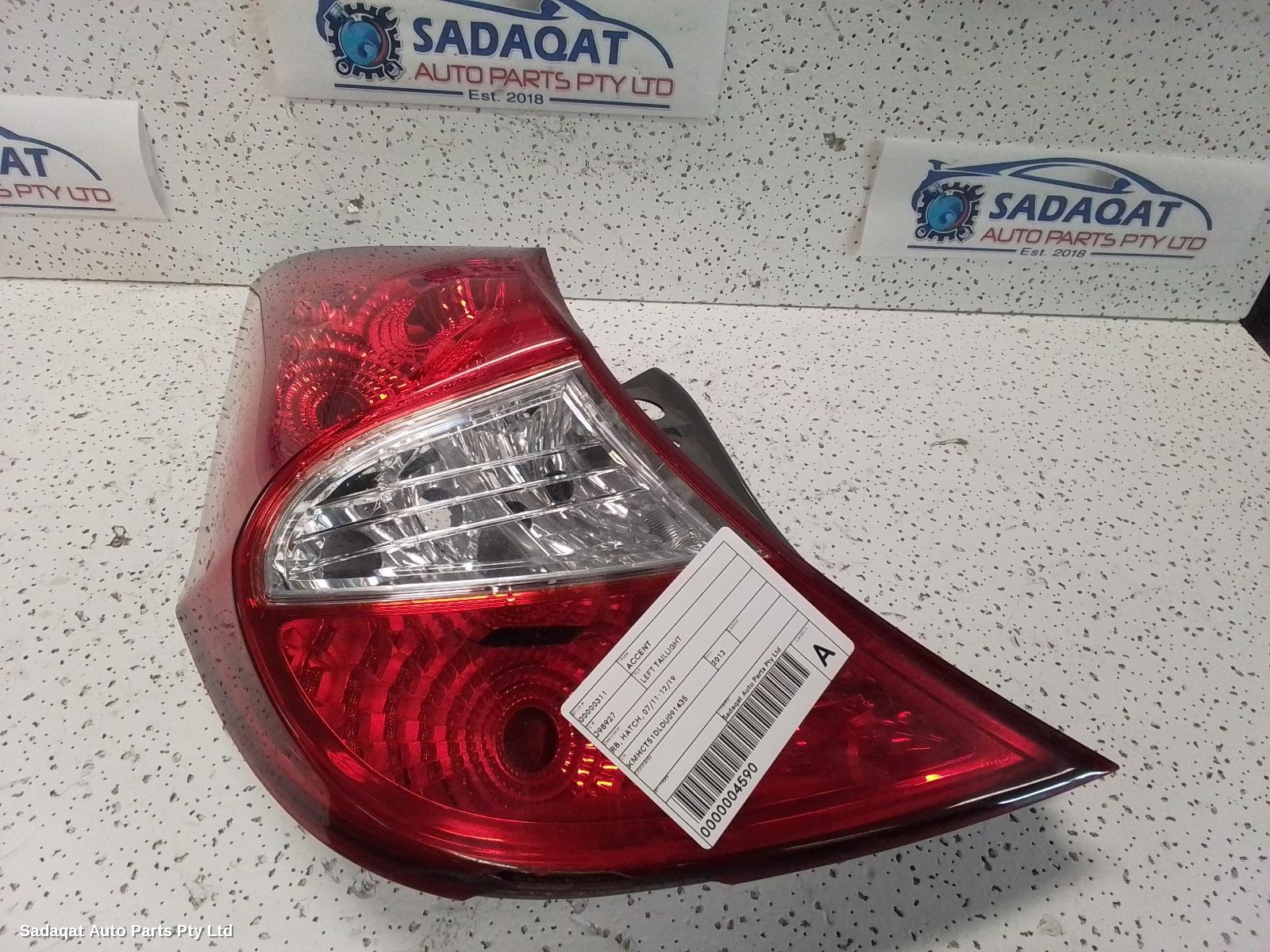 Hyundai Accent Left Taillight