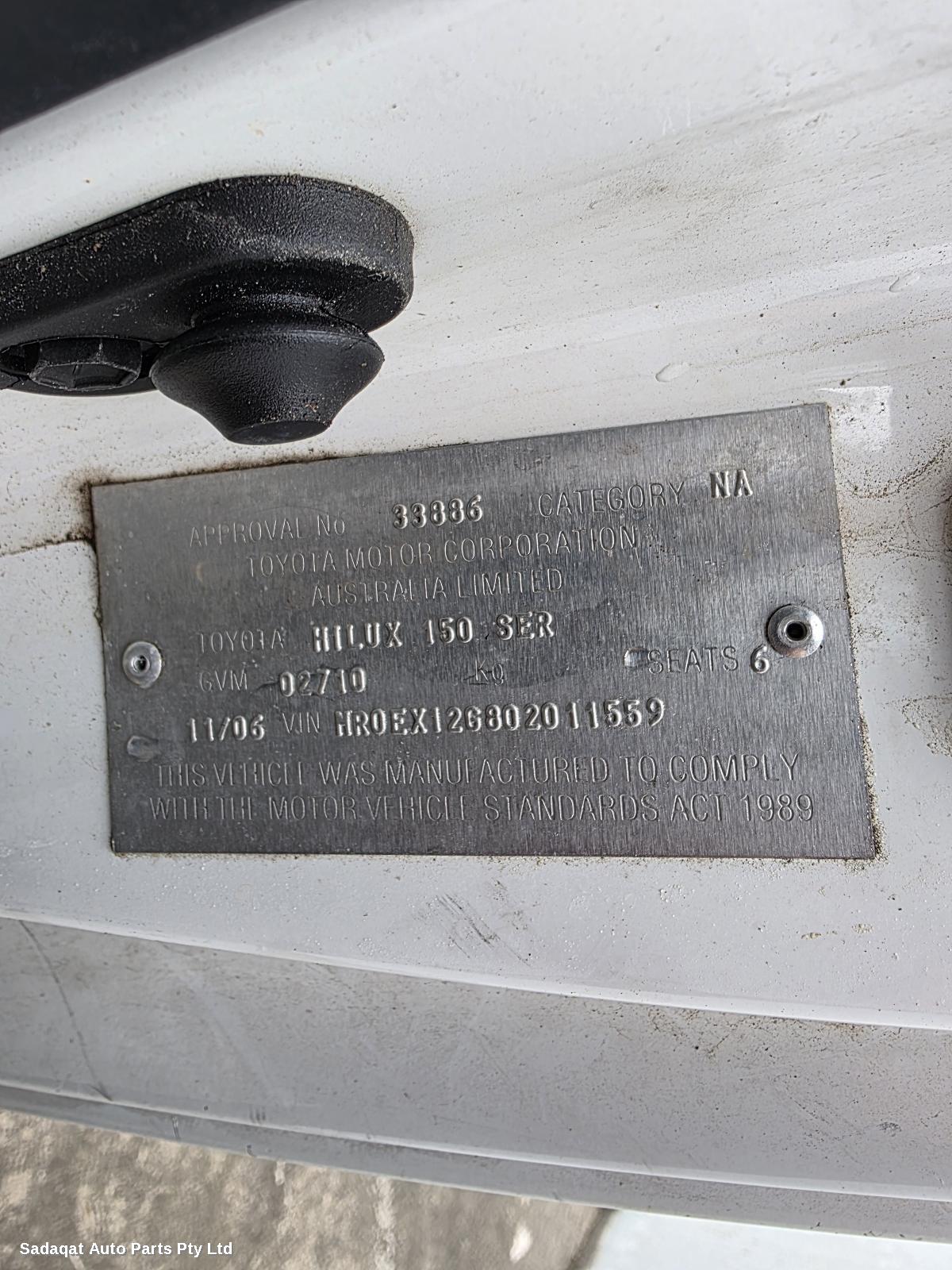 Toyota Hilux Left Taillight