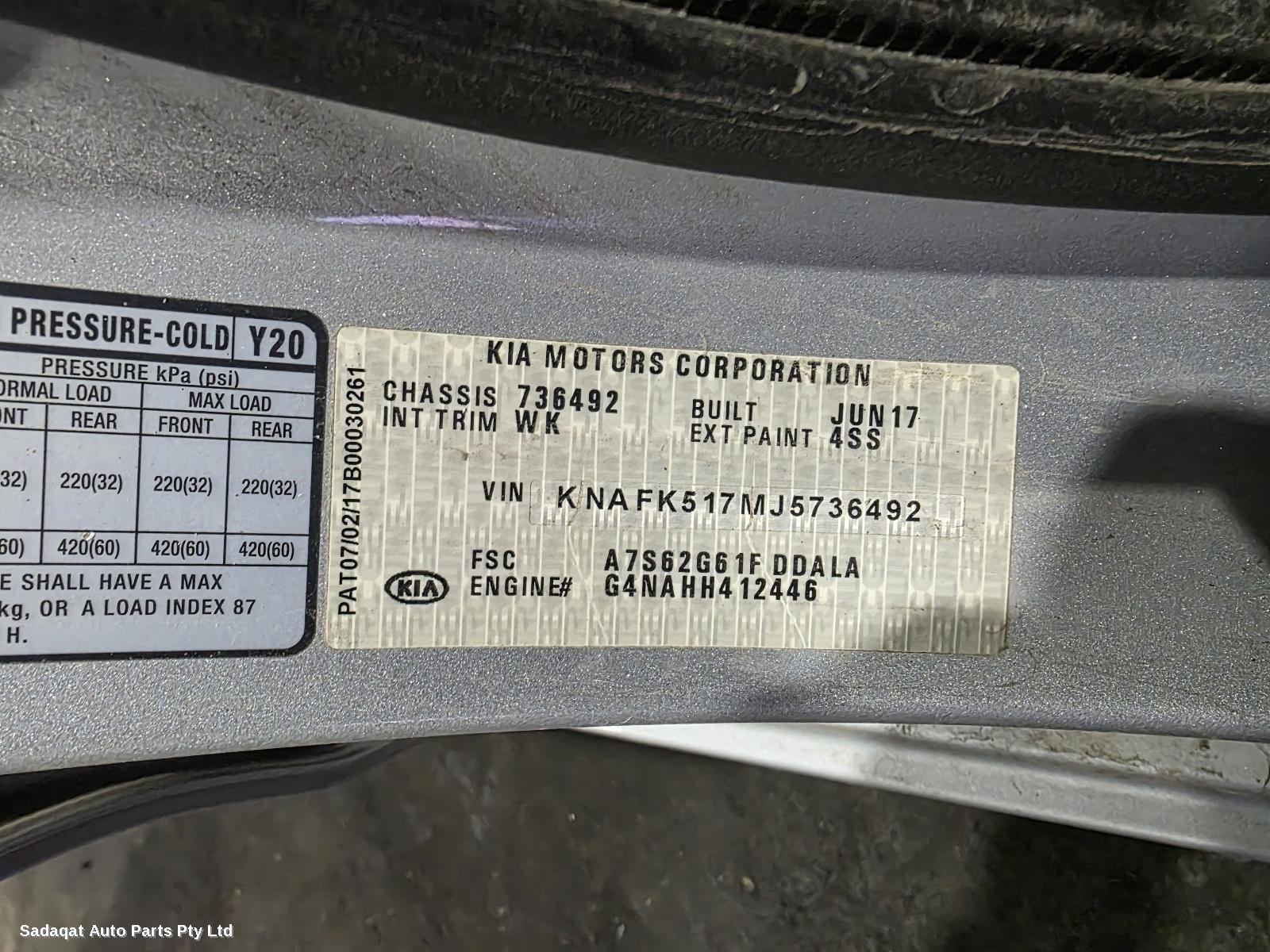 Kia Cerato Bootlid/tailgate