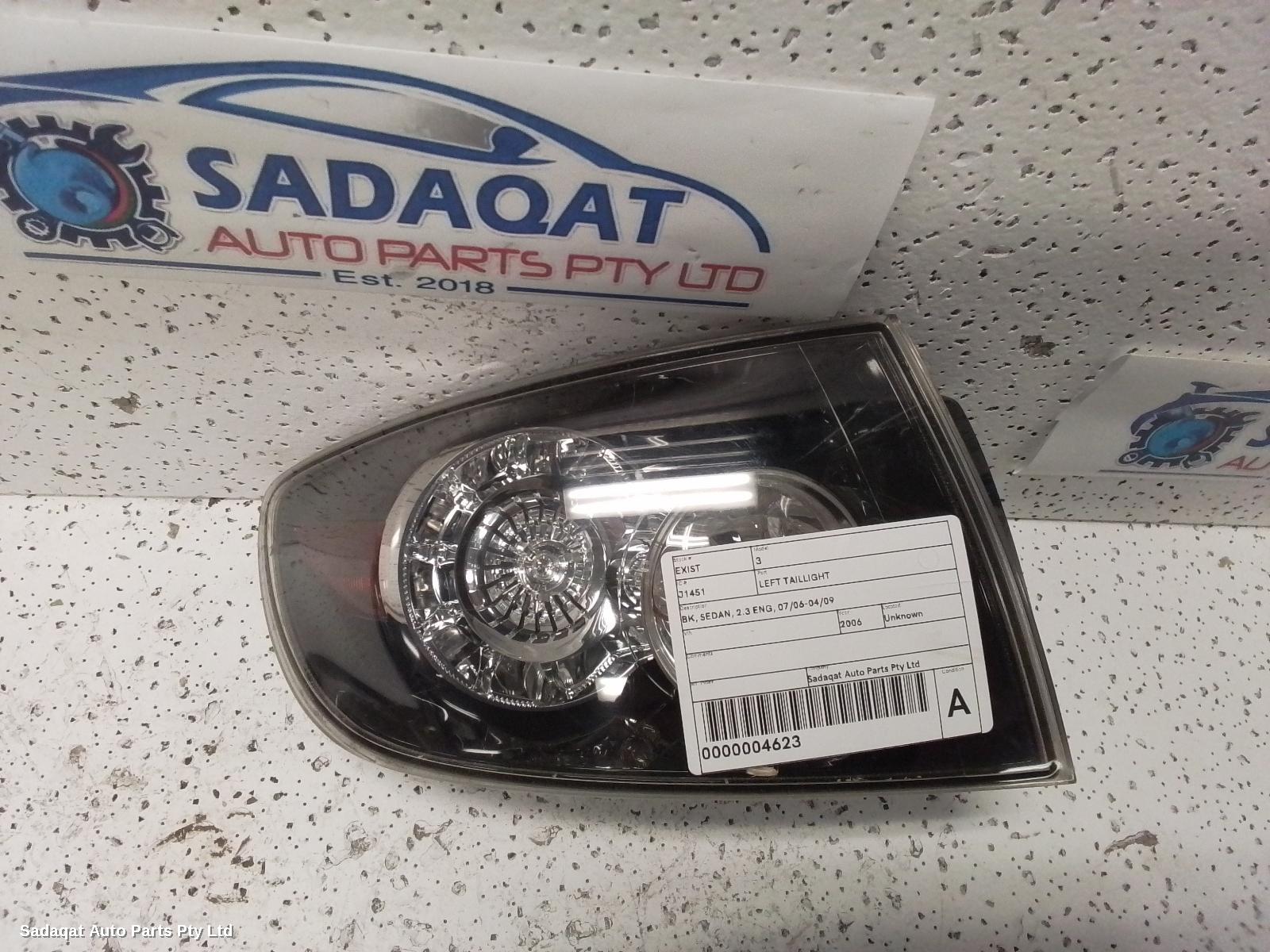 Mazda 3 Left Taillight