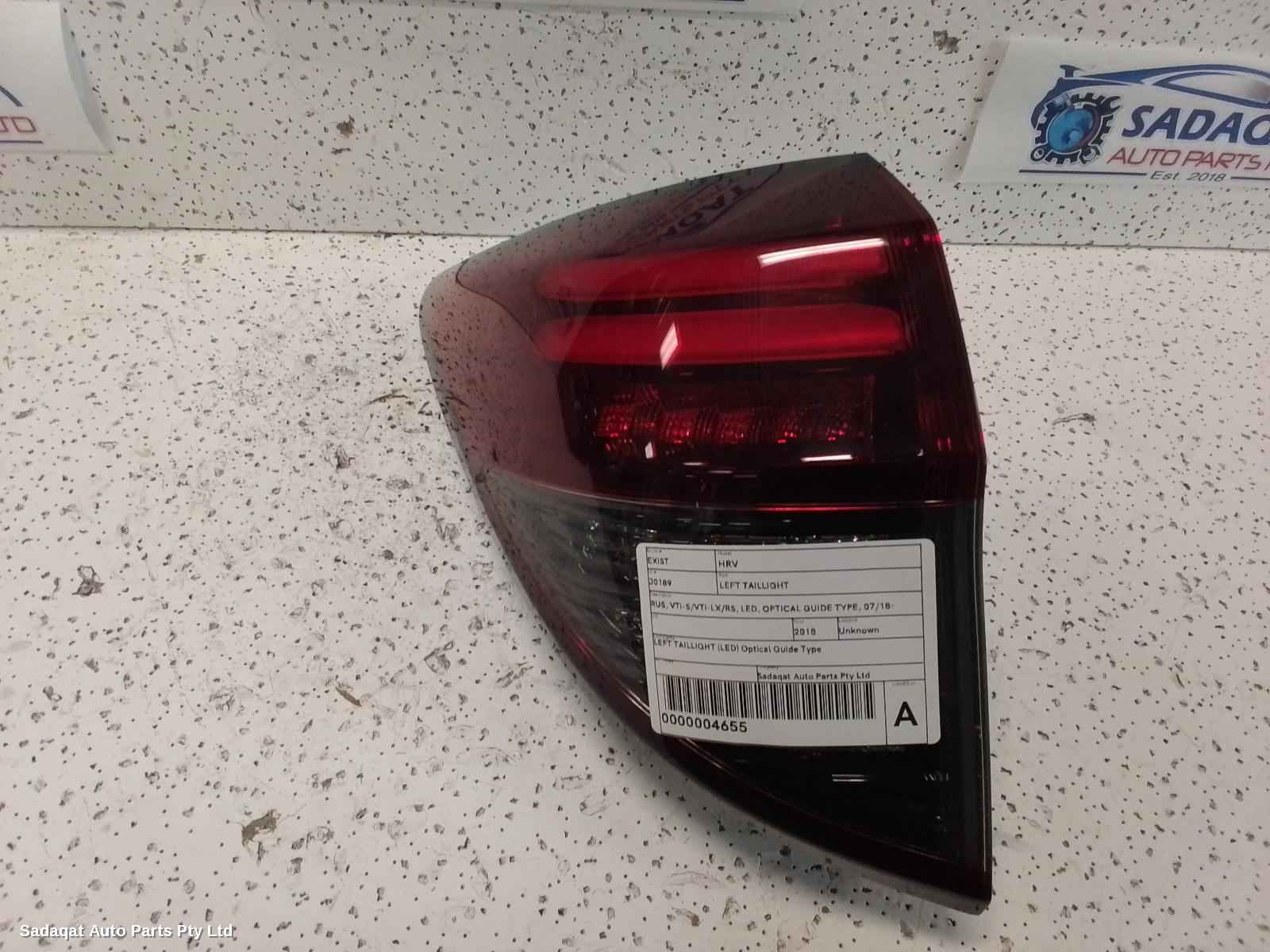 Honda Hrv Left Taillight