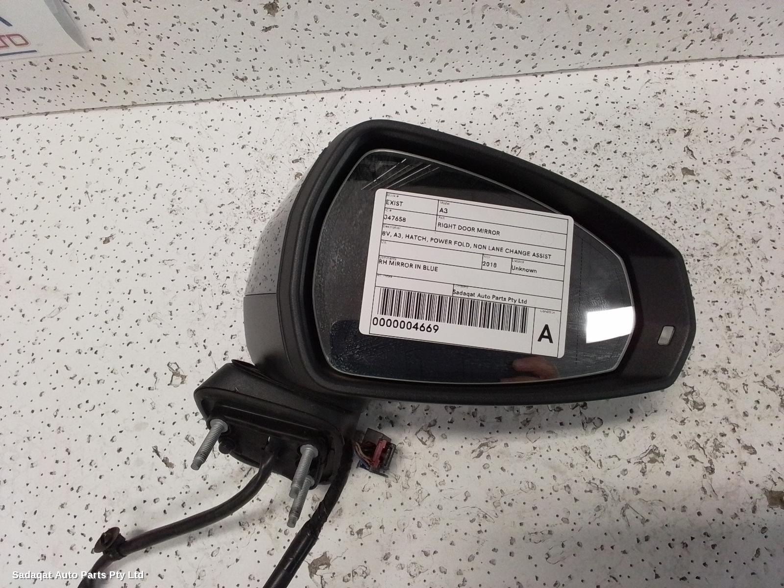Audi A3 Right Door Mirror