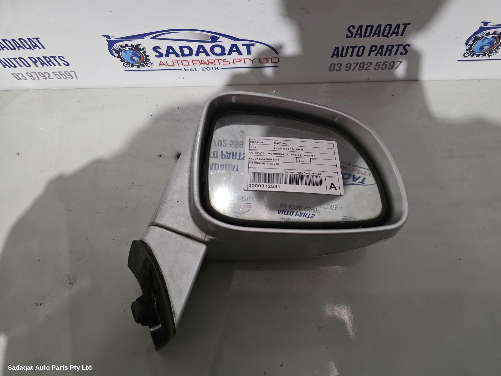 Holden Captiva Right Door Mirror